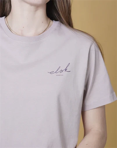 Elsk - Signed Basic Womans Casual T-Shirt - Ash Rose